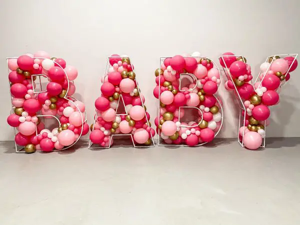 DIY Geometric Balloon Numbers and Letters [with pictures]
