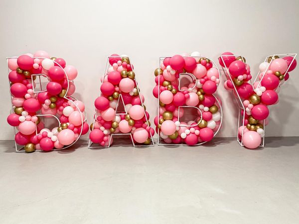 DIY Geometric Balloon Numbers and Letters [with pictures]