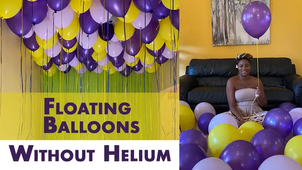 NO Helium Floating Balloon Ceiling Decoration [Video]